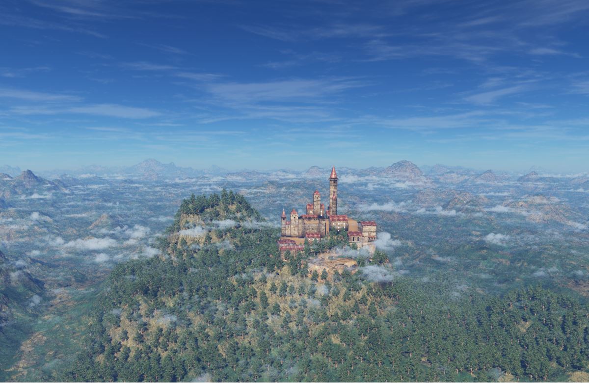 Terragen 2021 3 Meriterrane Landschaft E