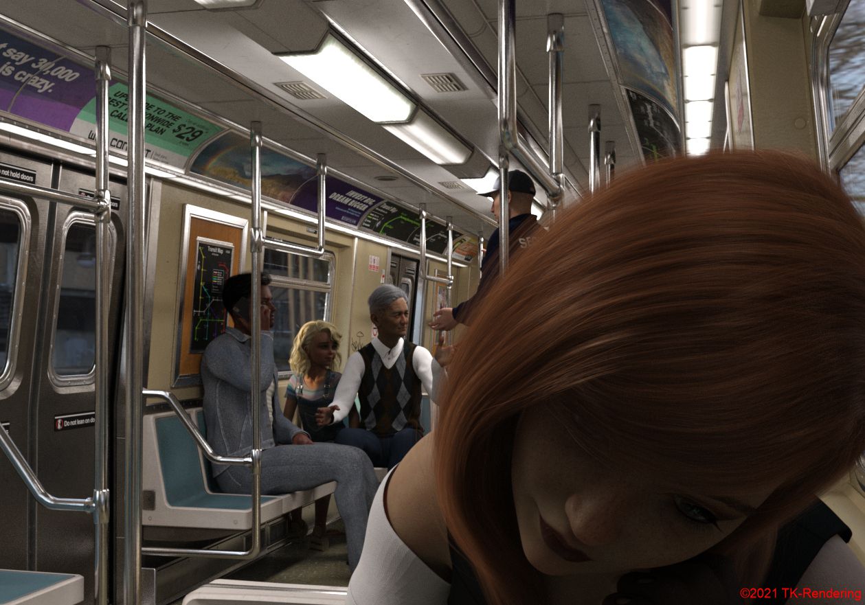 In der U-Bahn