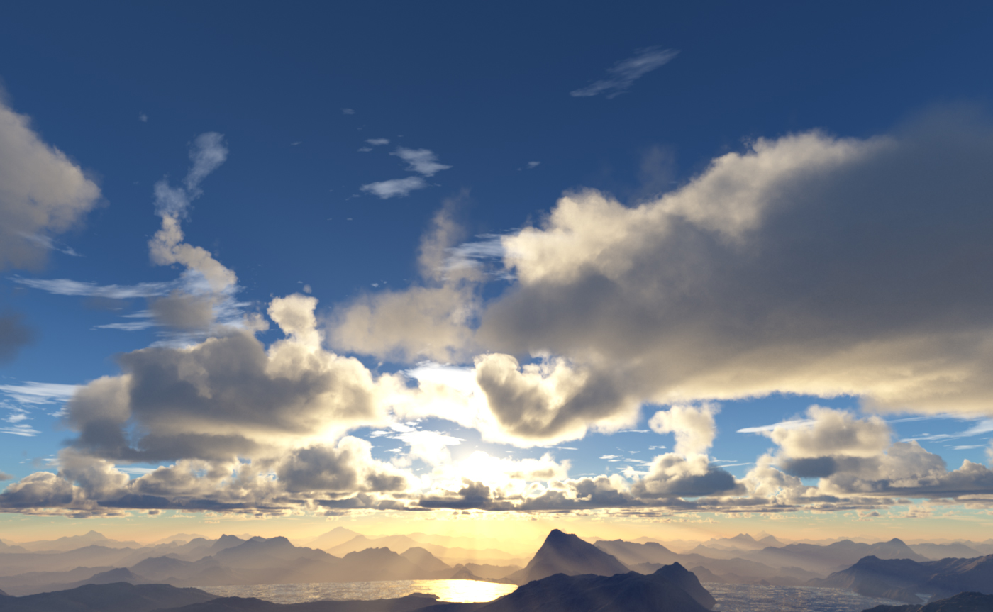 Wolken am Abend