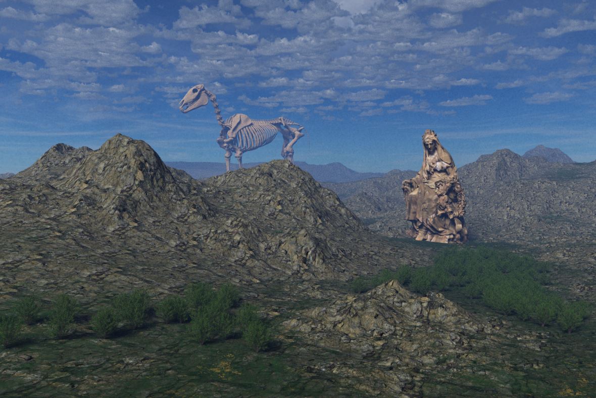 2022 2 Landschaft und Skulpturen D1