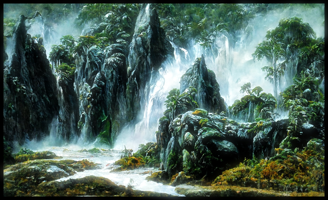 Wasserfälle im Dschungel