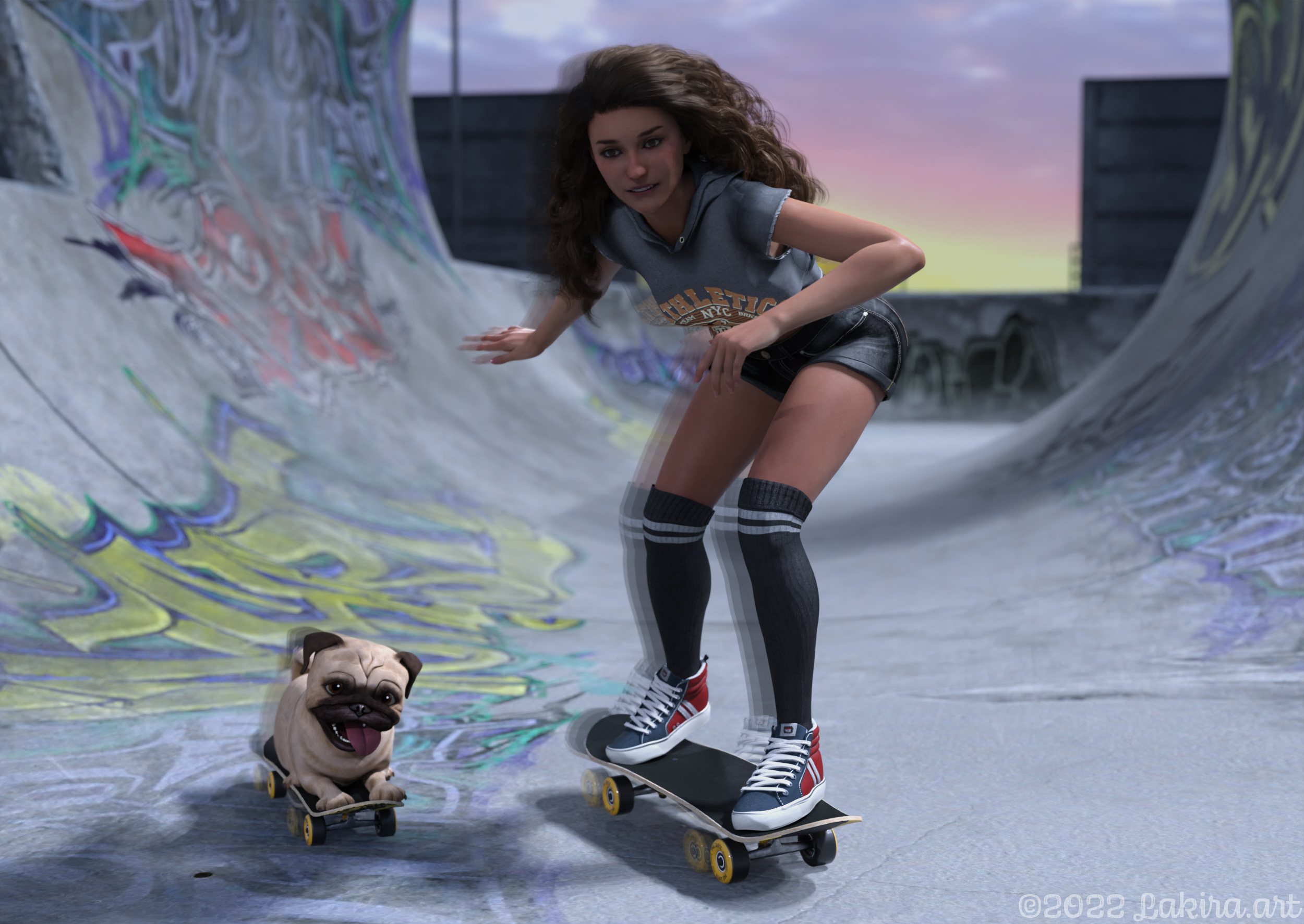 SkaterGirl und SkaterPuggy 2