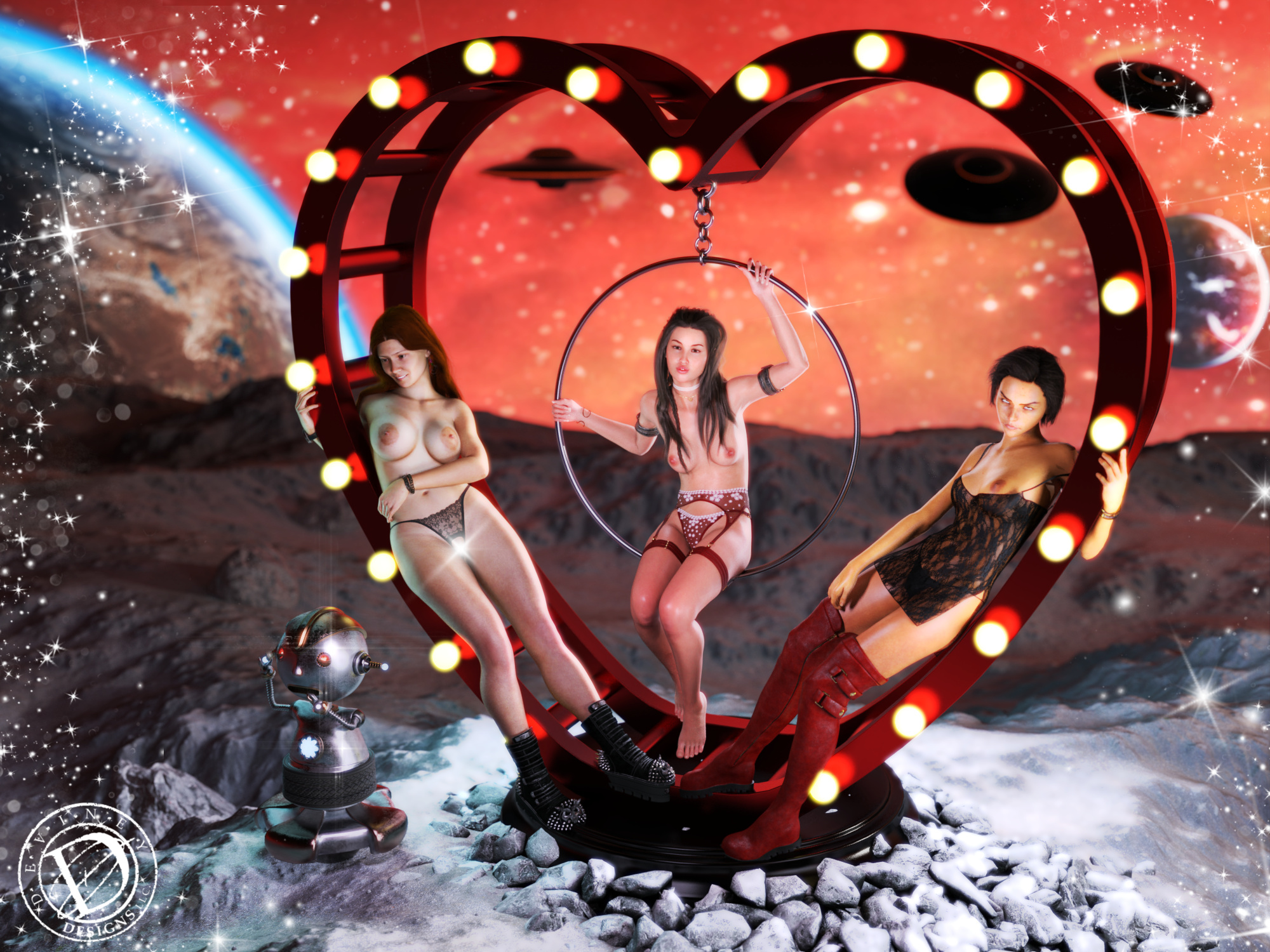Pinups On The Moon