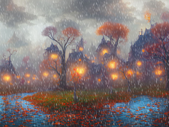 Rain in City of Gnomes