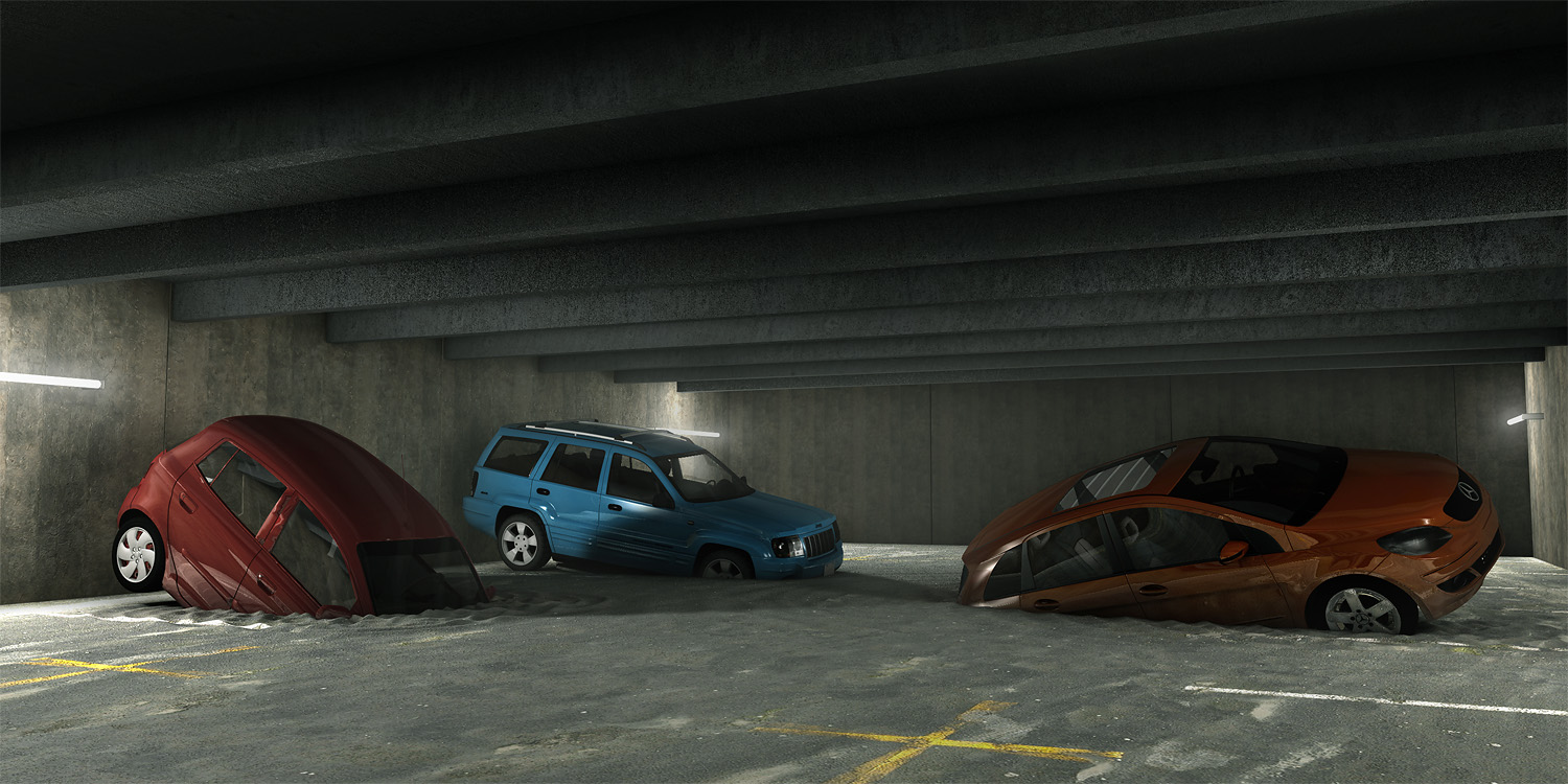 Hungrige Tiefgarage