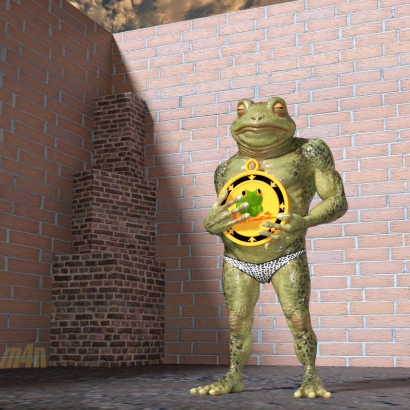 Glücklicher Frosch