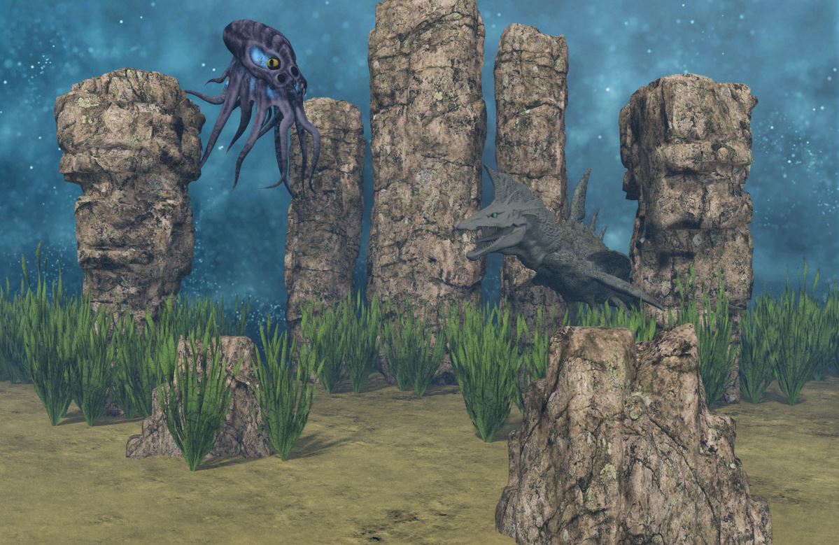 3 Exoplaneten Flora und Fauna C
