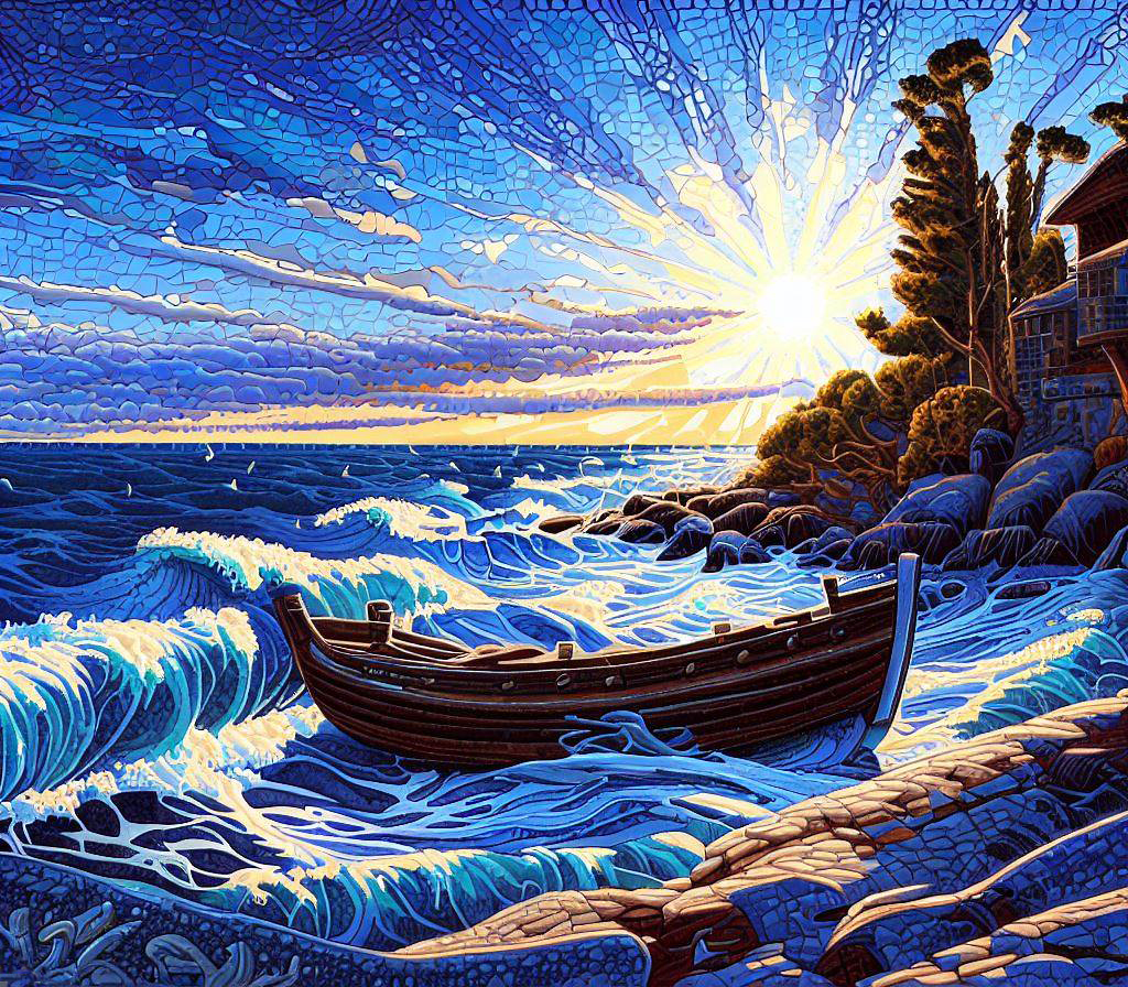 HerrenlosesFischerbootInDerBrandung