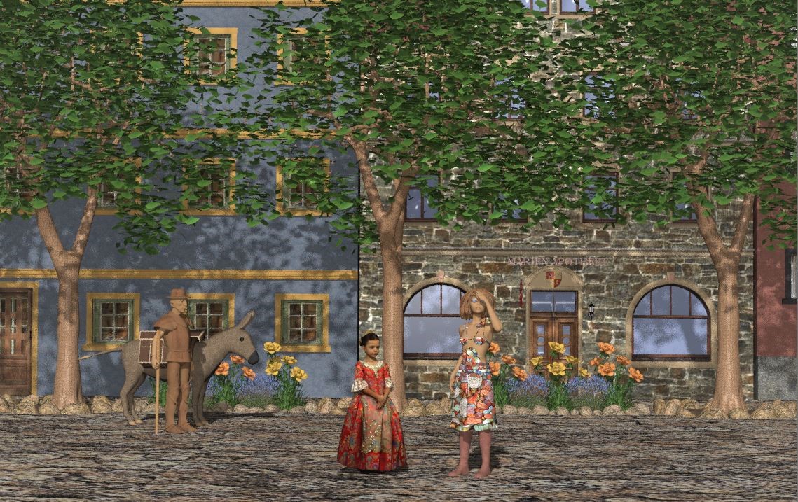 4 Meriterran Stadt Dorf Haus F