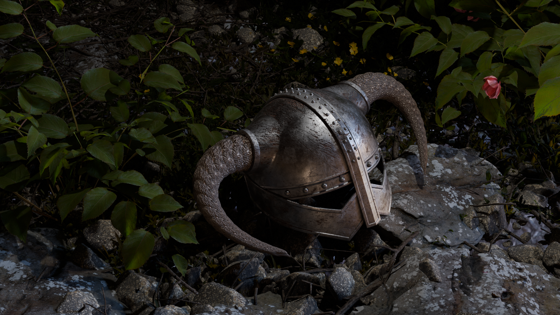 Gehörnter Helm