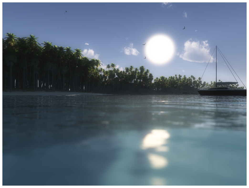 Dreamy Beach At Morning
