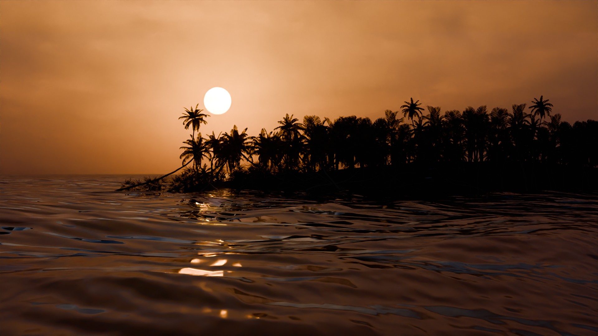 Karibischer Sonnenuntergang