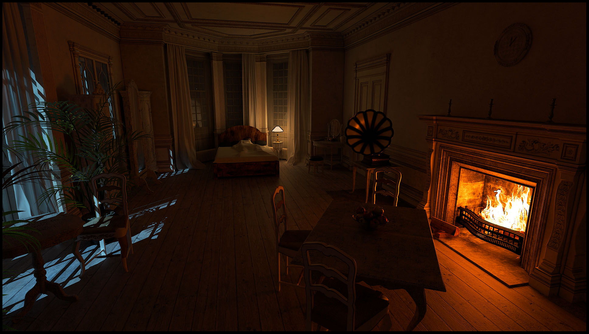 Die etwas andere....ein wärmendes Feuer im Kamin