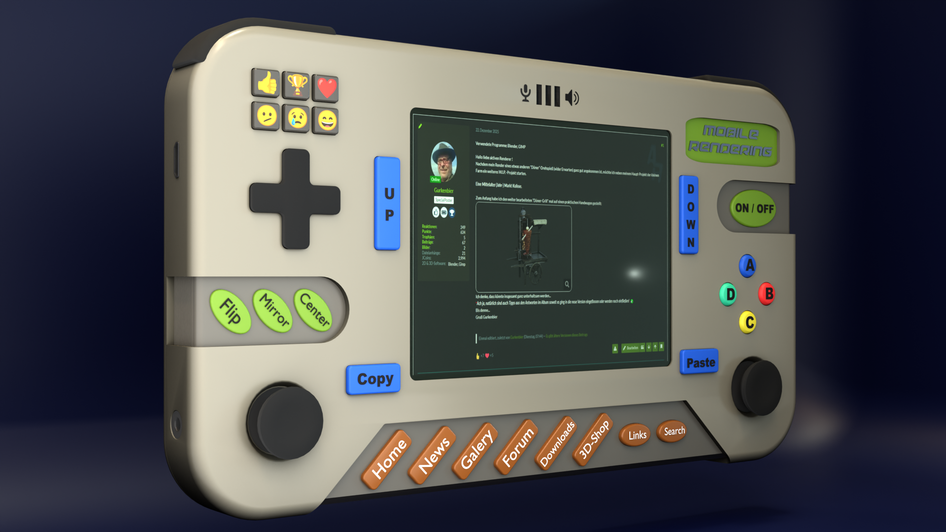 ARHD - Aktive Rendering Handheld Device