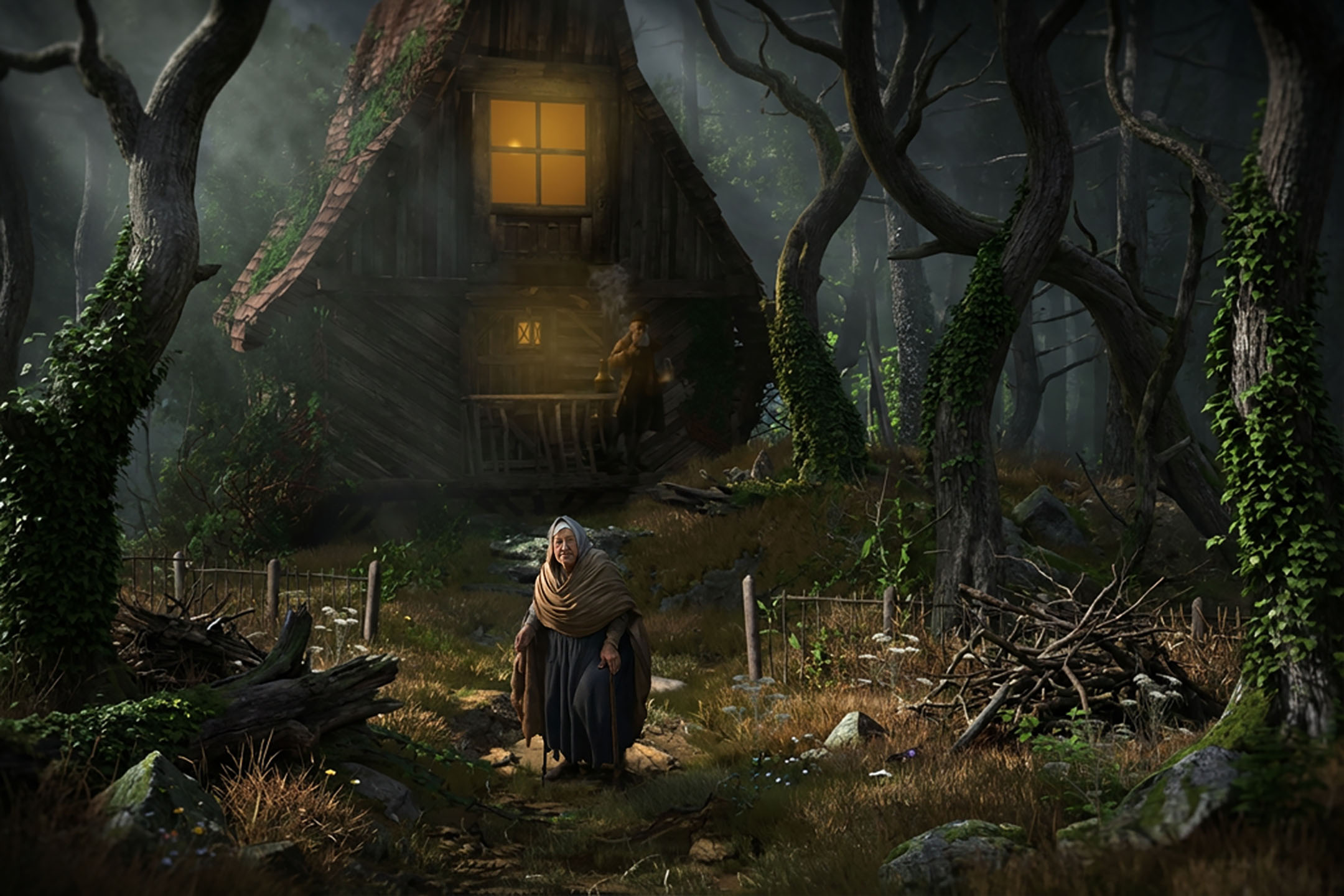 Haus im Wald neu bearbeitet