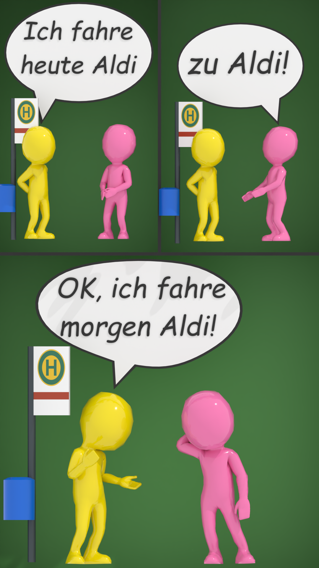 Neulich an der Haltestelle...