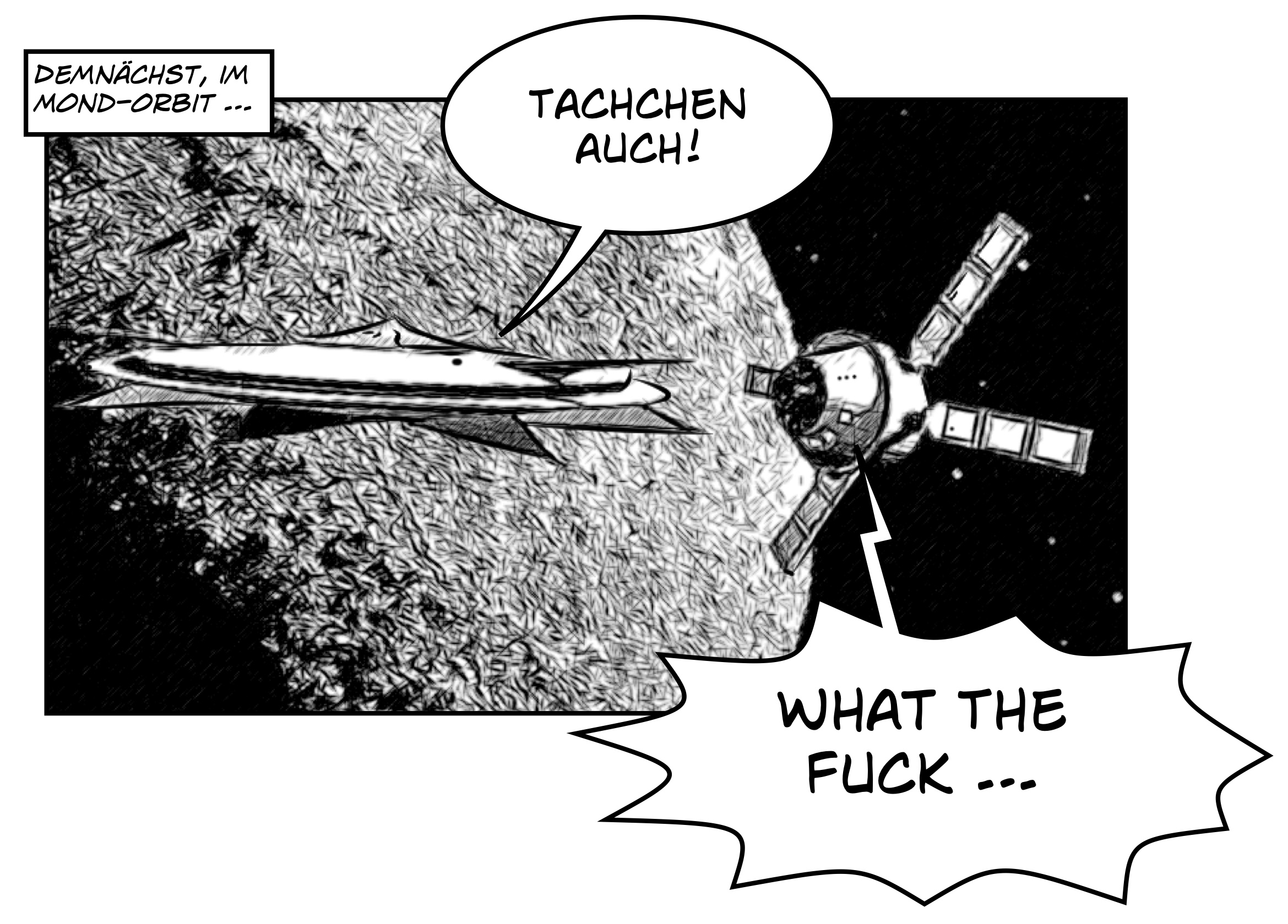 Aus aktuellem Anlass: Die Orion von Artemis II erreicht den Mond