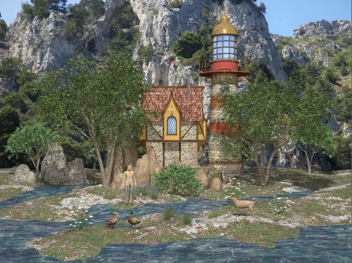 Mediterranes Leuchtturmhaus E