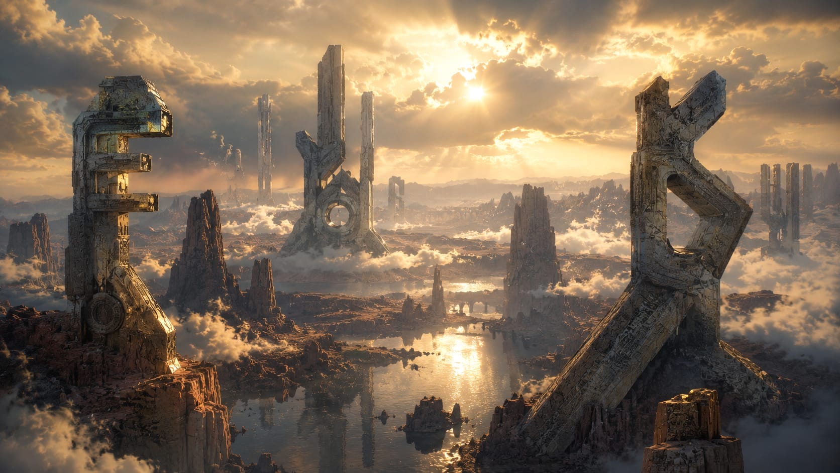 Surreal landscape