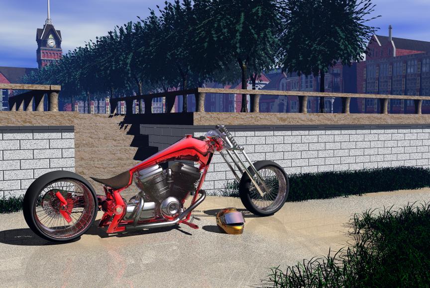 red revolution chopper scene