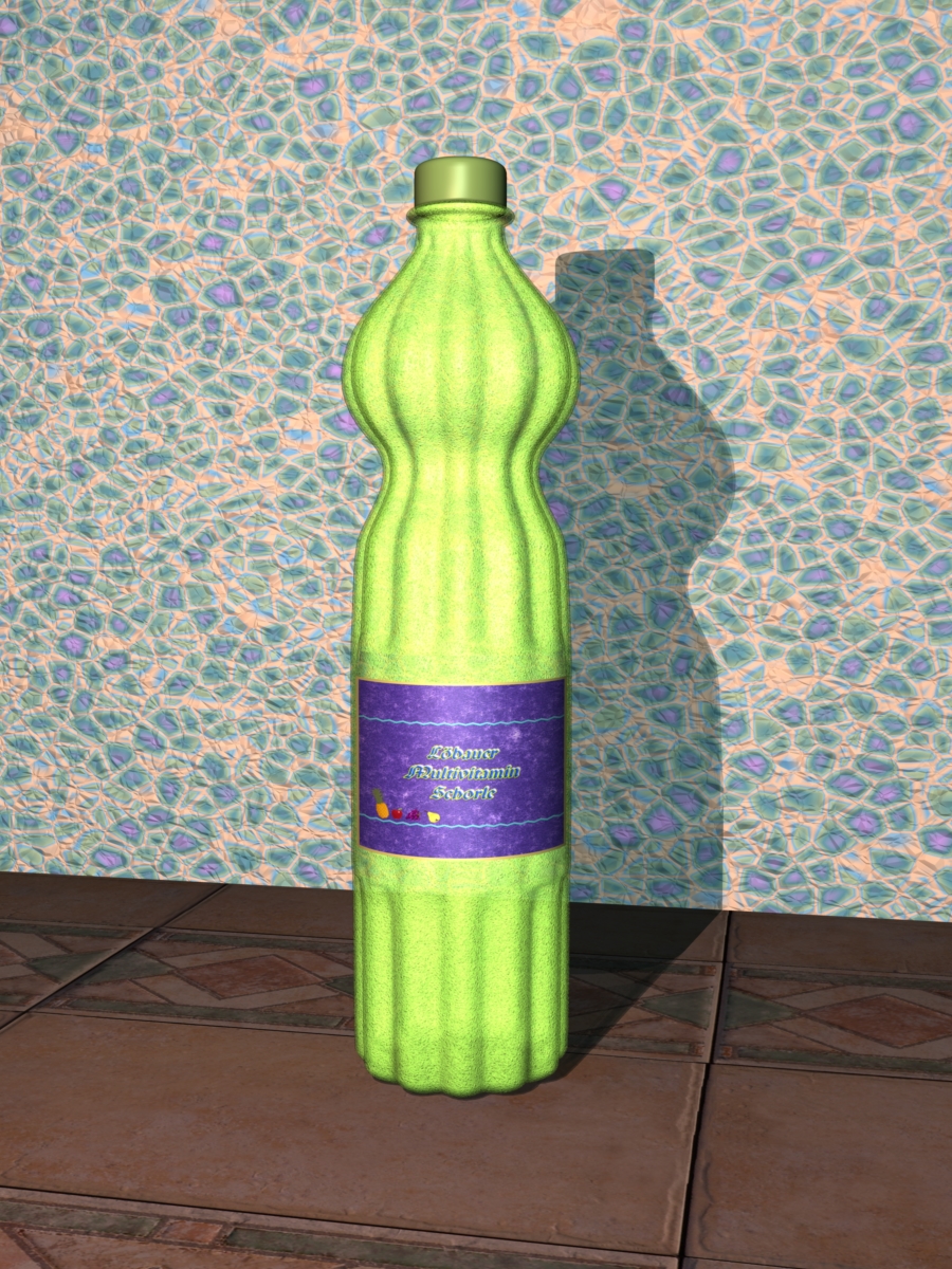 Flasche mit Multivitaminschorle