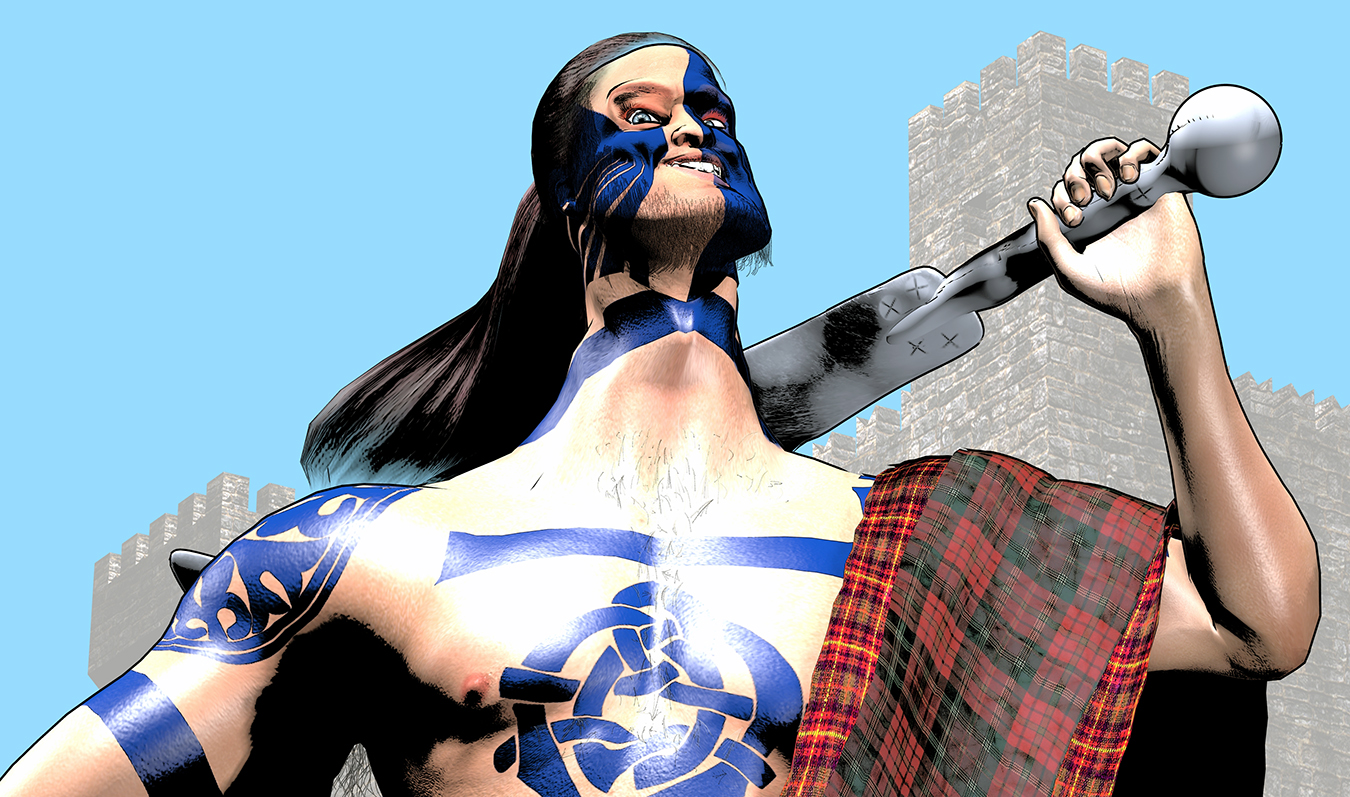Paul als Braveheart (Poser only)