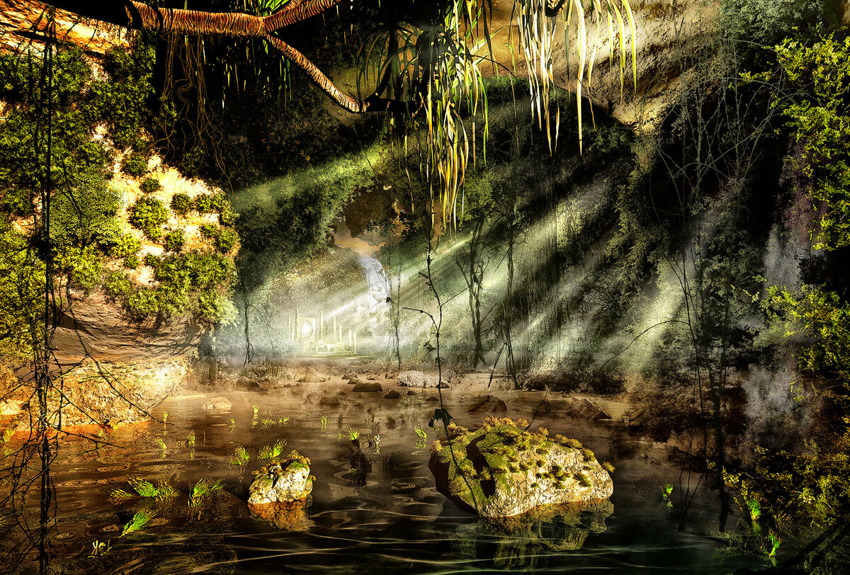 The forgotten Sun altar in the Grotto