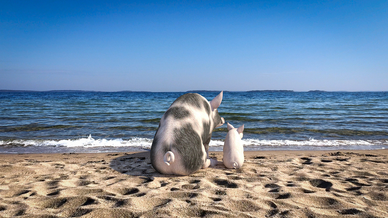 "Mama, was ist da hinter dem Horizont? Kind, das werden wir nie erfahren!"