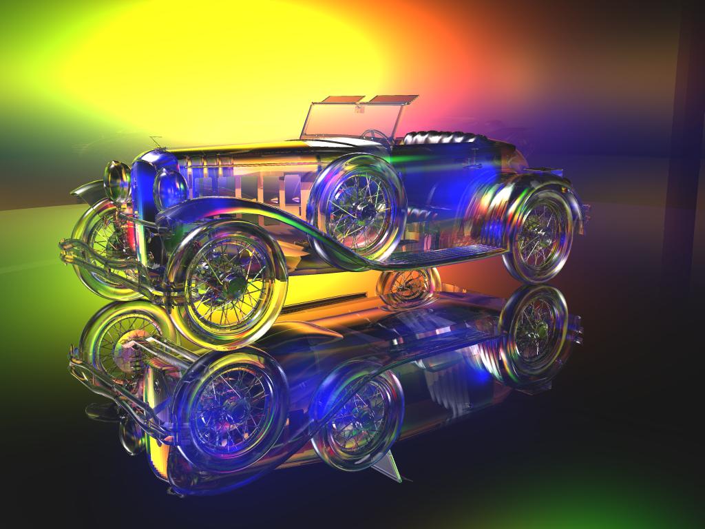 Experiment mit Glas und Licht