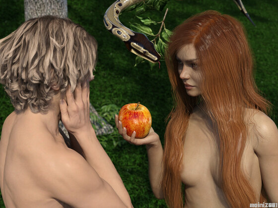 Adam und Eva - Verführung