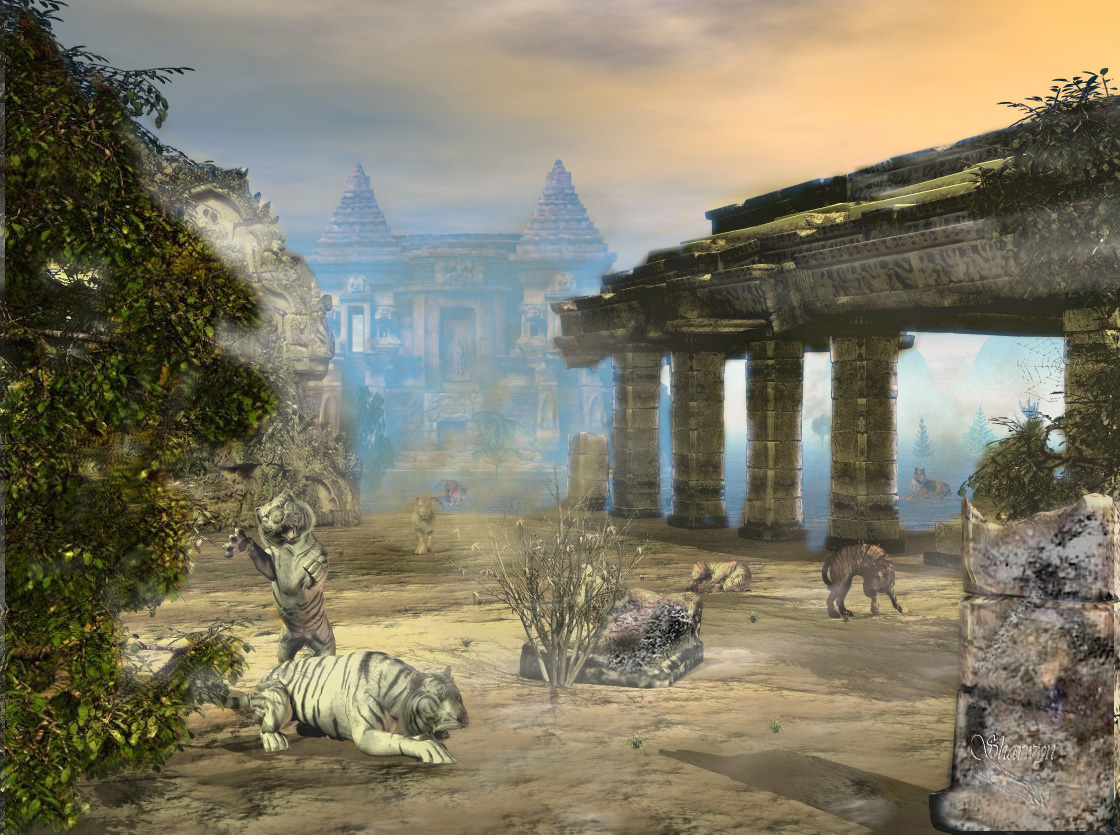 Animal inhabitants  of the deserted ruins