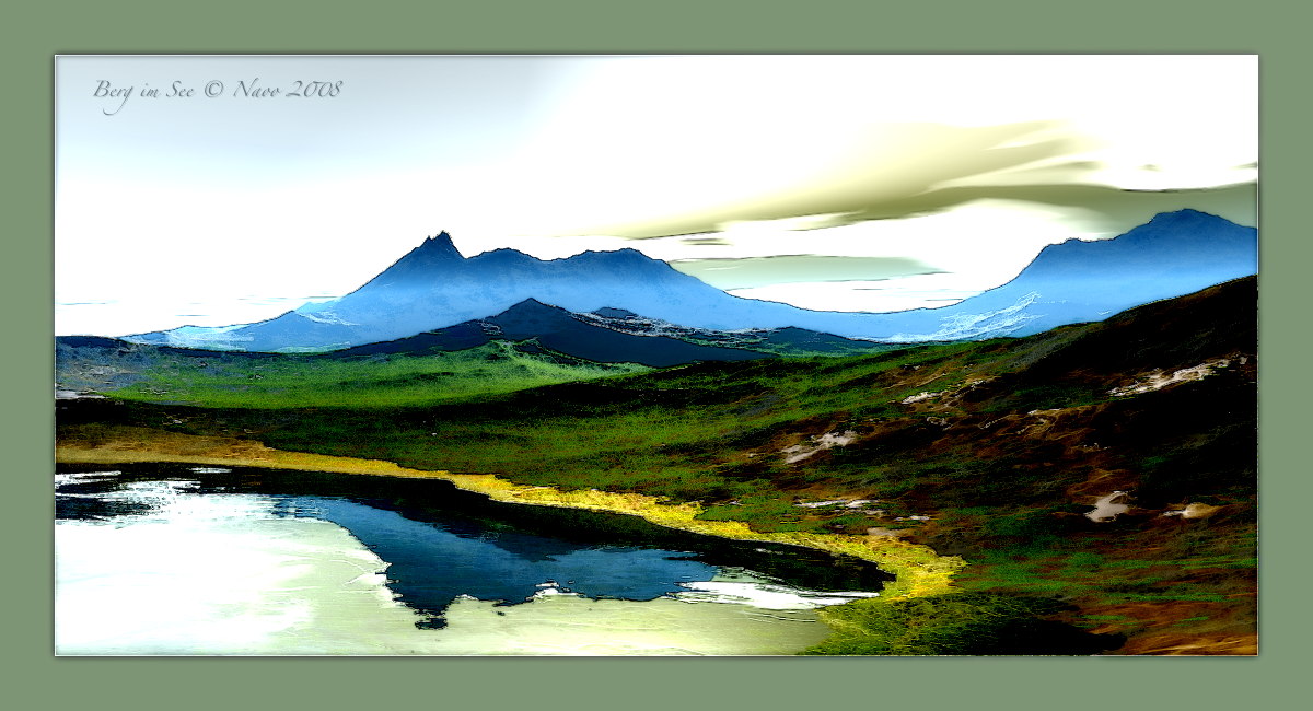 Berg im See