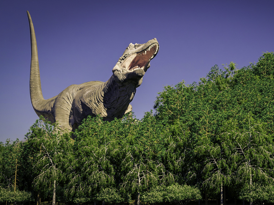 Jetzt krabbelt der Daz-Rex in die Blender-Bilder :-)
