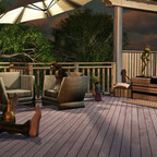 Das Bad auf der Terrasse