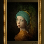 das Mädchen mit dem Perlenohrring ala`Jan Vermeer