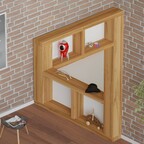 Unmögliches Regal für ein unmögliches Zimmer