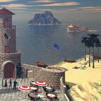 Badestrand an alter Stadtfestung (Bryce 6.3)