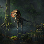 Dilophosaurus im Dschungel