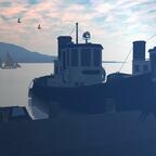 Frühmorgens am Hafen