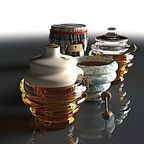 Render von Bastelarbeiten des Speedmodelings